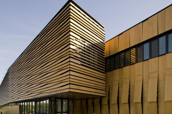 HPL and Louvers Facade